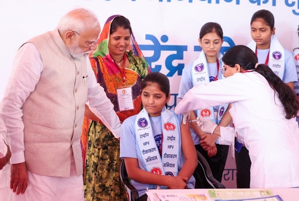 રાજસ્થાનના અજમેરથી પીએમ મોદીએ HPV રસીકરણ કાર્યક્રમનો શુભારંભ કરાવ્યો